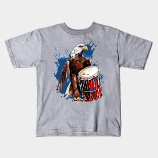 Eagle And Drum Kids T-Shirt